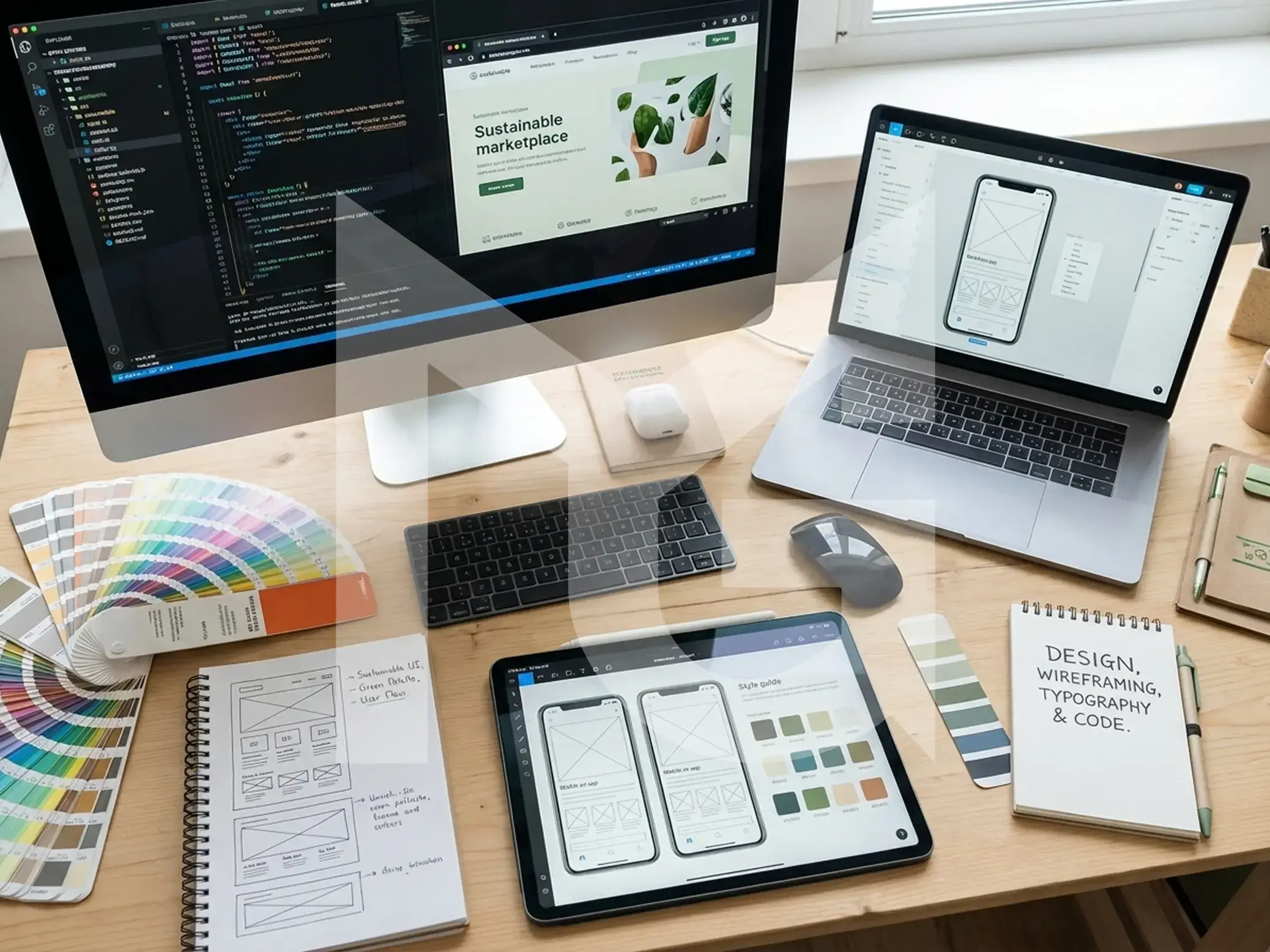 Composição visual da MAGUI.studio